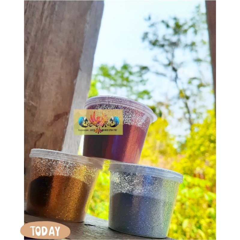 glitter bubuk/emas/merah/maroon/silver/rias/jaranan/riasan/kuda kepang/kuda lumping/bubuk pigmen war