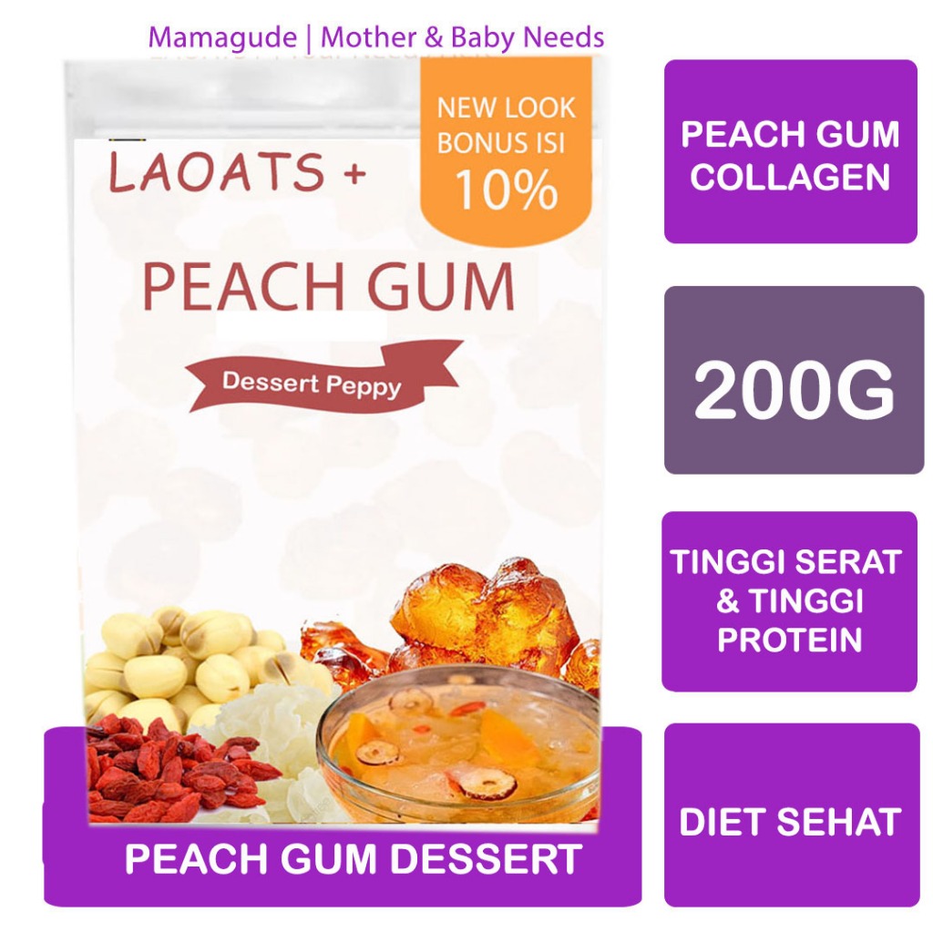 

Peach Gum Dessert Lengkap Laoats (200g)