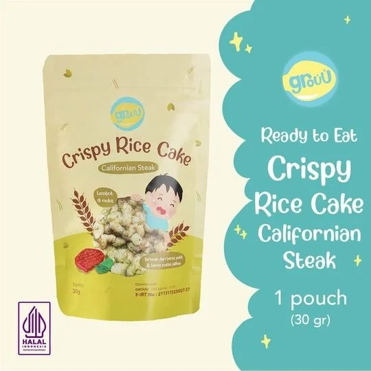 

GROUU CRISPY RICE CAKE CALIFORNIAN STEAK 30GR