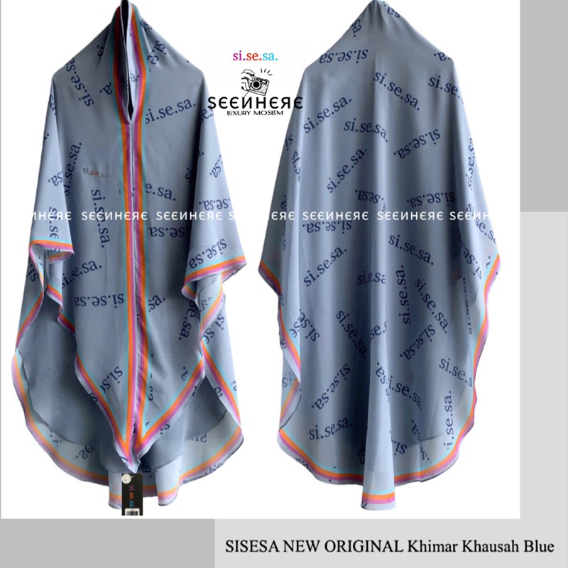 [𝐒𝐄𝐄𝐍𝐇𝐄𝐑𝐄] SISESA NEW ORIGINAL Khimar Khausah Blue