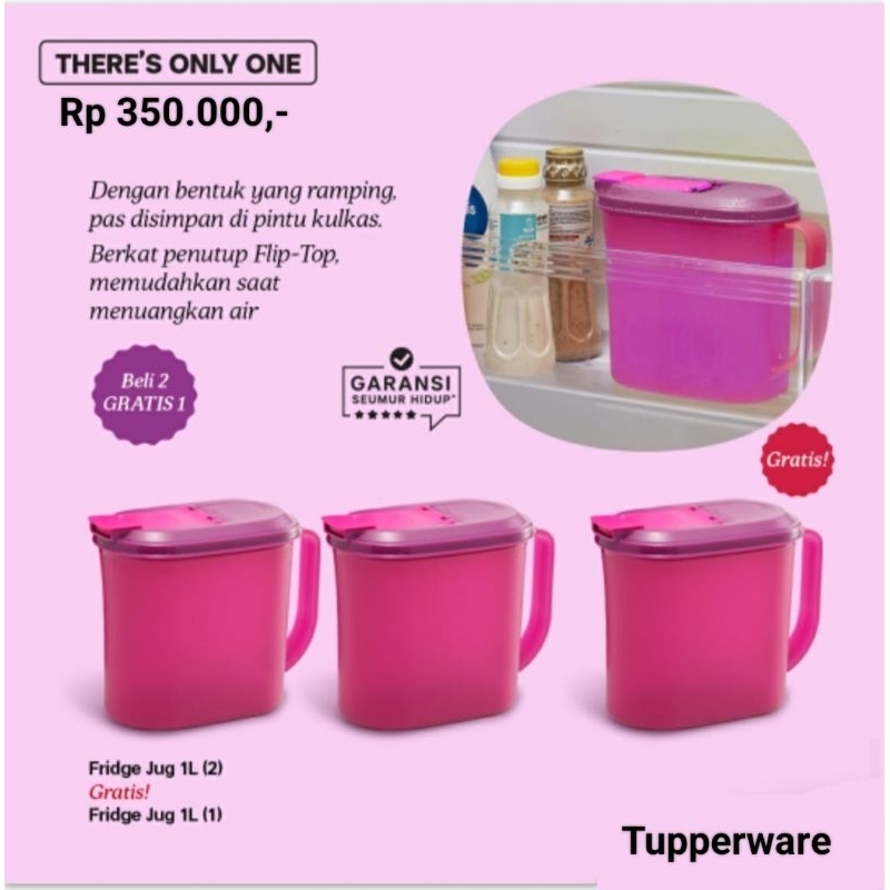 fridge jug 1 L Tupperware