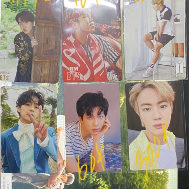 BTS PHOTOCARD Namjoon tear O, Seokjin BR sowoozoo, Taehyung Photofolio