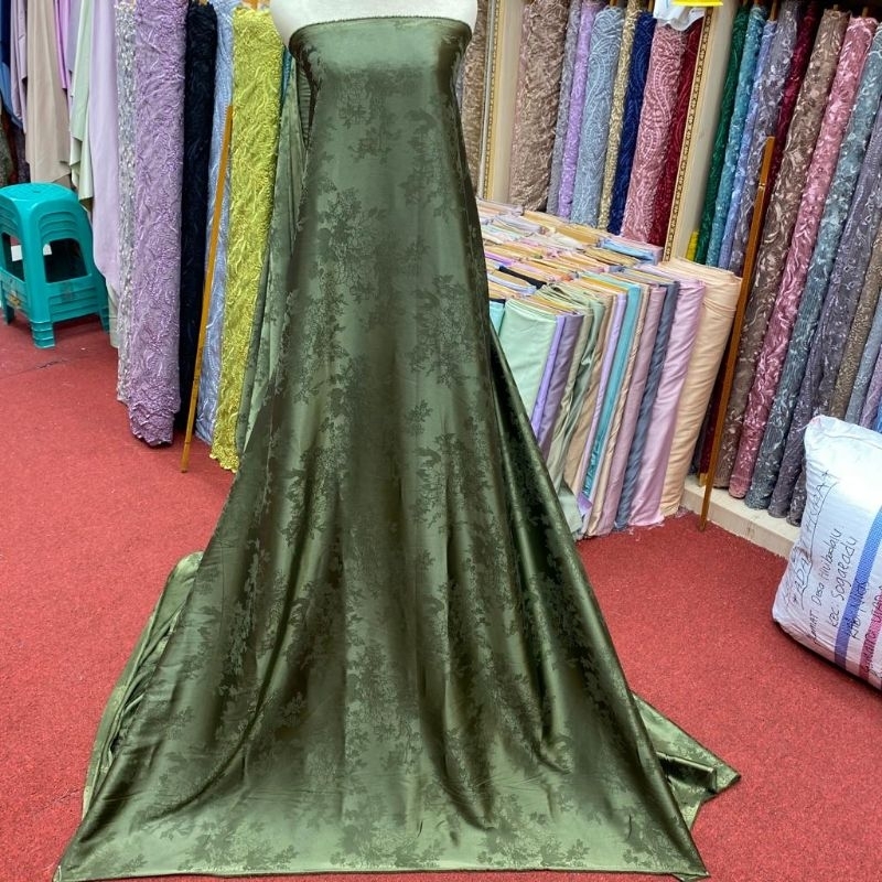 (COD)Kain Jaguard silk new/kain kebaya jaguard/kain silk jaguard murah