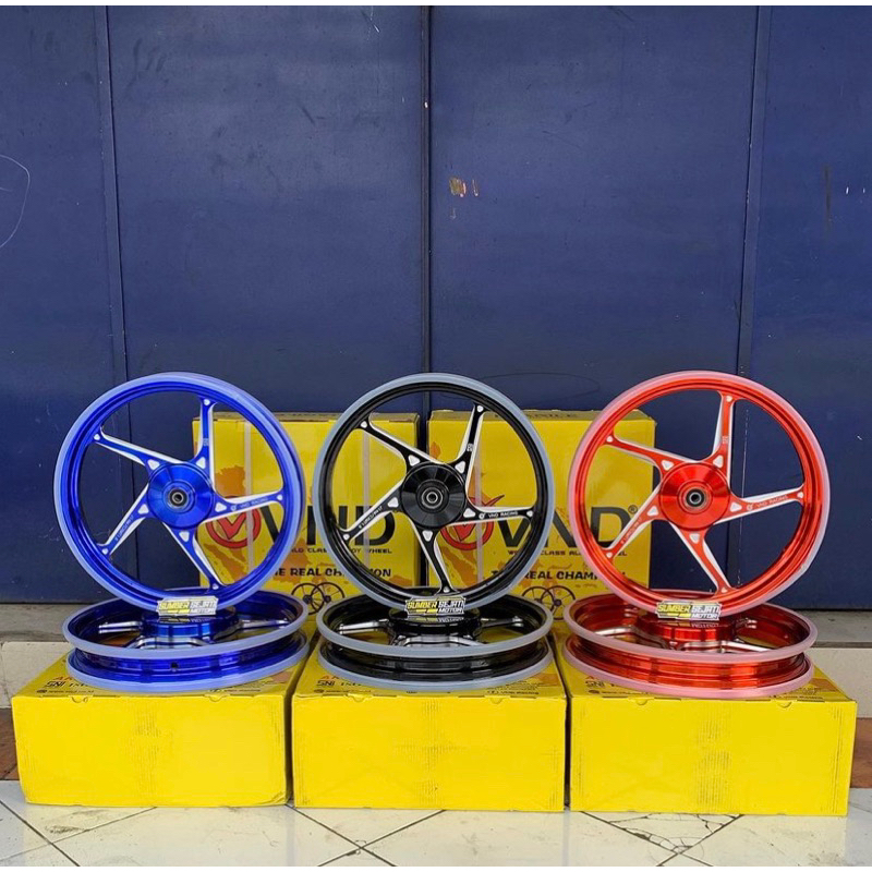 velg VND AK55 HONDA BEAT SCOOPY VARIO110 VARIO125 VARIO150 VARIO 110 125 150 160 ring14 warna hitam 