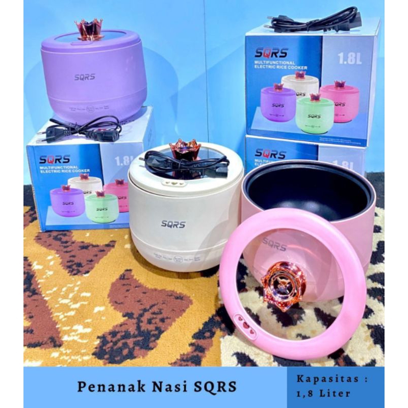 Rice Cooker Mini 0,8 Liter SQRS / Multifunctional Electric Rice Cooker 450 Watt