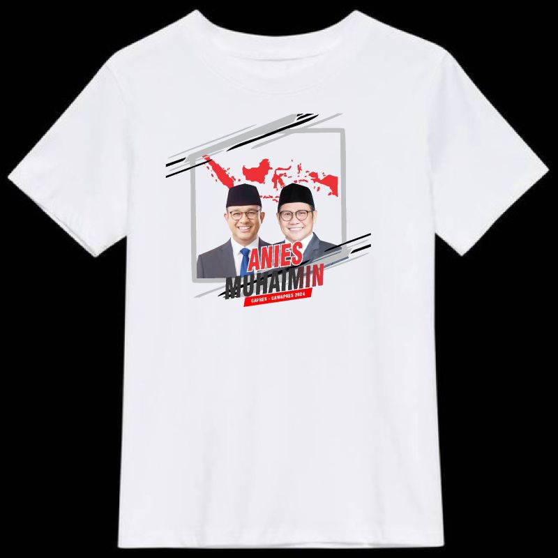 kaos anies muhaimin presiden 2024 / kaos relawan amin untuk indonesia