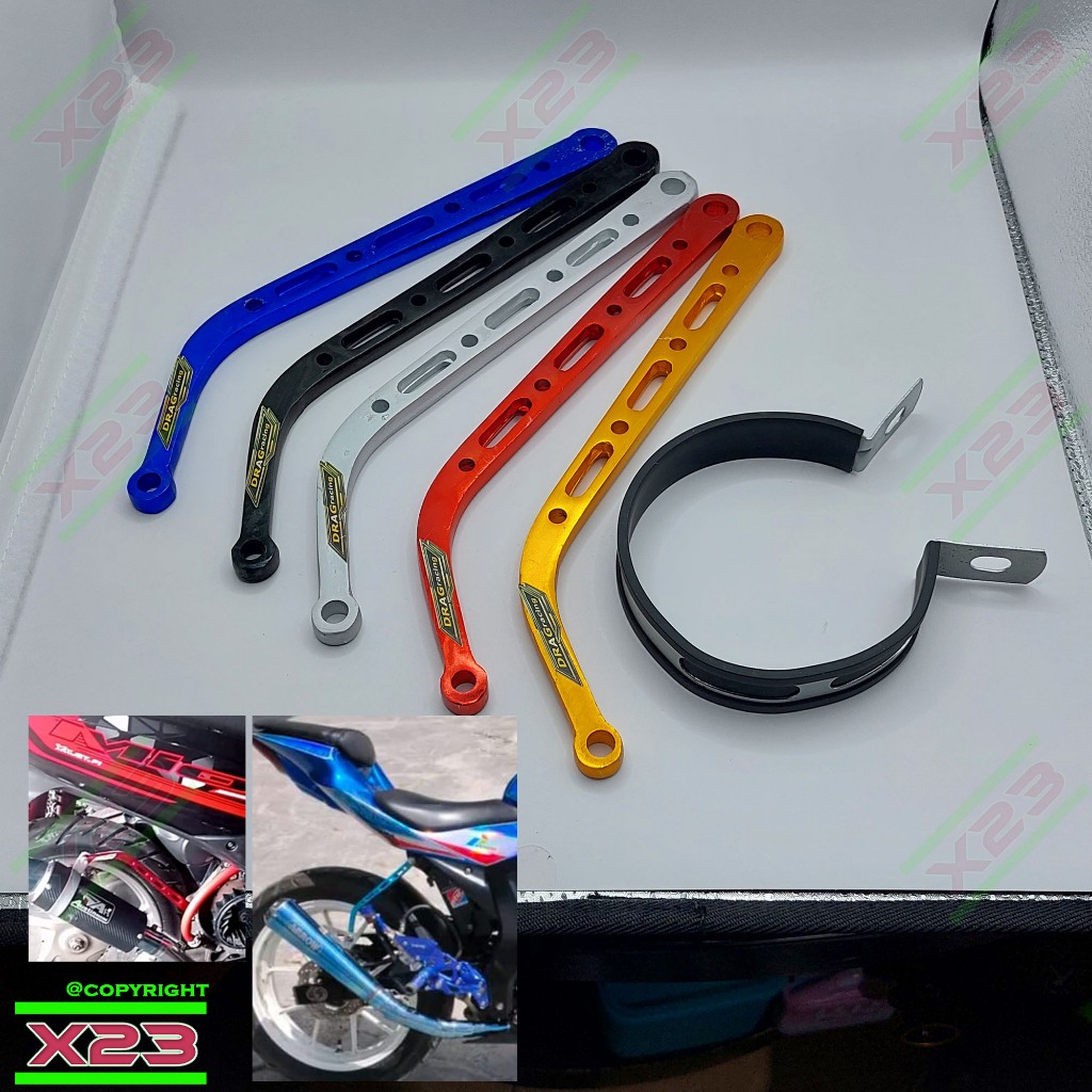 Pangkon L knalpot coak new panjang 24cm breket dudukan knalpot L coak panjang 24cm bahan tebal