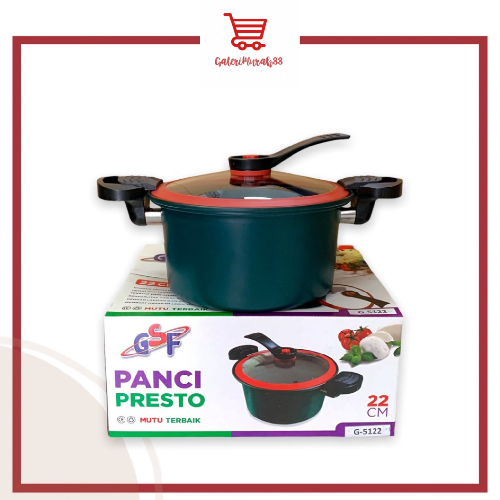 Panci Presto Totipotent Pot / Panci Presto Viral 3.5 liter 5122 / Pressure Cooker Pot 22 cm