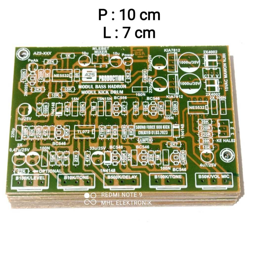 PCB BASS HADROH & KICK DRUM PCB Modul Bass Hadroh Modul Kick Drum