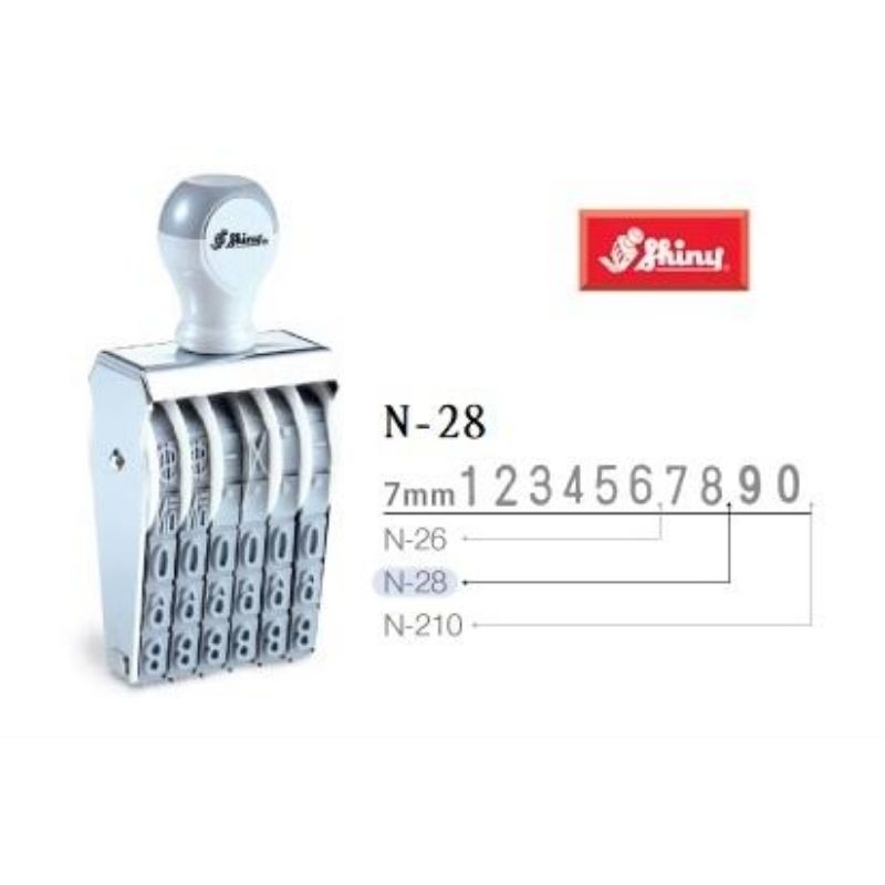 

Stempel Shiny N-28 N28 (Angka 8 digit)