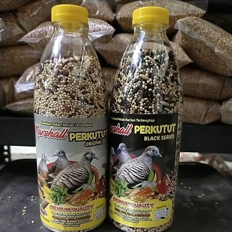 Marshall Perkutut Original & Black series / Pakan burung perkutut /Pakan kutut / Makanan burung perk