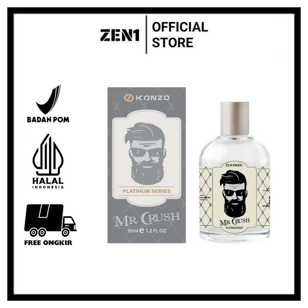 ZEN1 - [BPOM] MR CRUSH 35ML PREMIUM / PARFUM MR CRUSH 35ML MURAH / PARFUM PRIA WANGI TAHAN LAMA