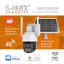 GLENZ CCTV SIMCARD 4G OUTDOOR 4MP - GWIP 2300 - KOMPLIT BATTERE & SOLAR PANEL