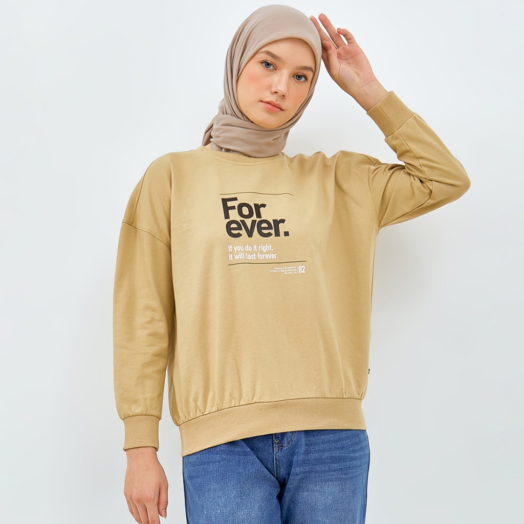 Flamoush Luzien Khaki Sweater Wanita