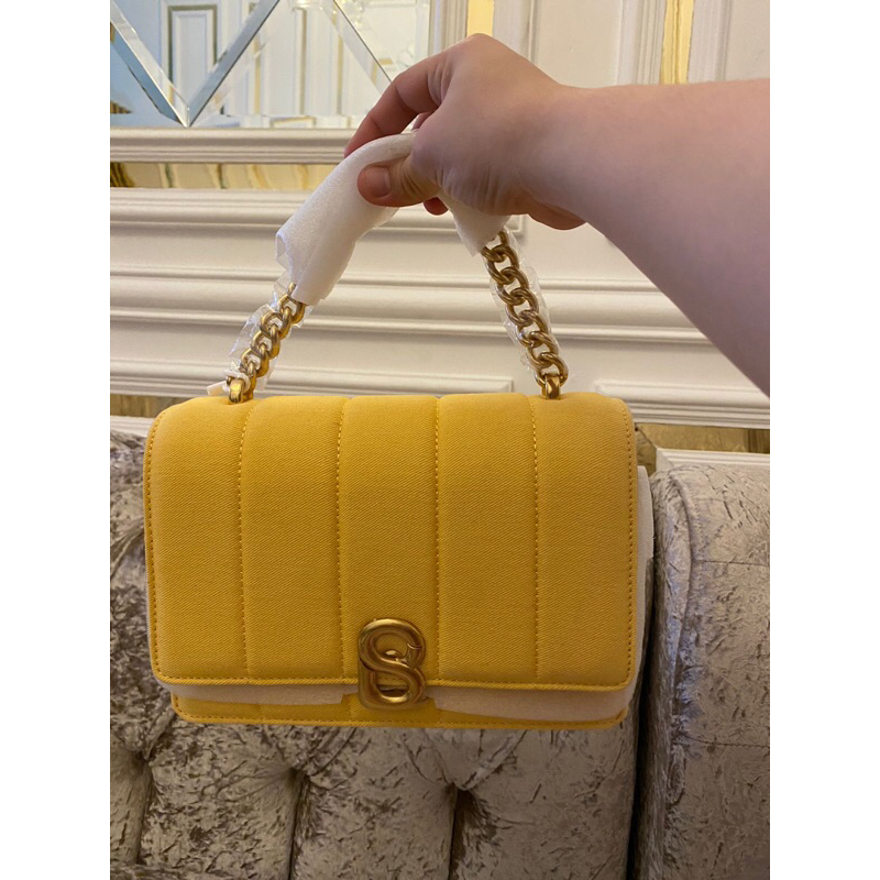 Nora sling bag  button scarves