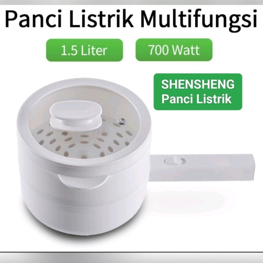SHENSHENG Panci Listrik Serbaguna Electric Food Steamer Anti Karat Multifungsi Set Panci Listrik Por