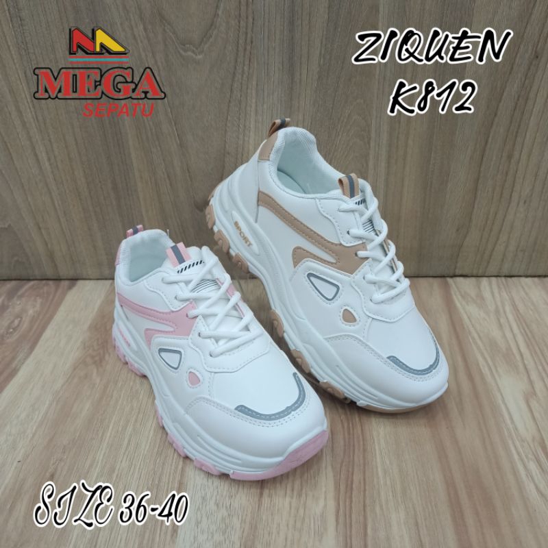 SEPATU SNEAKERS CEWEK TERBARU MEREK ZIQUEN K812