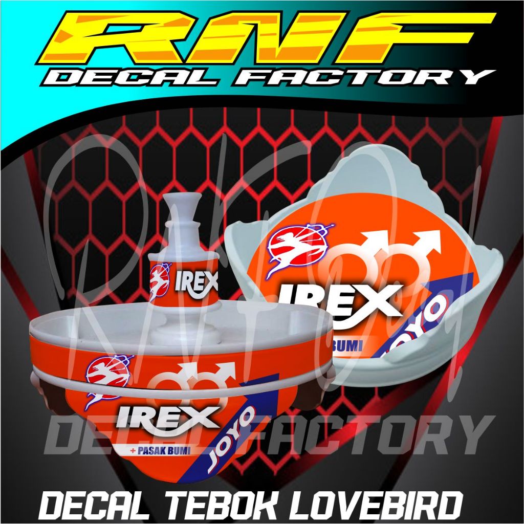 decal tebok lovebird irex,decal tebok pvc ,decal tebok batman,,stiker lovebird custom,,stiker single