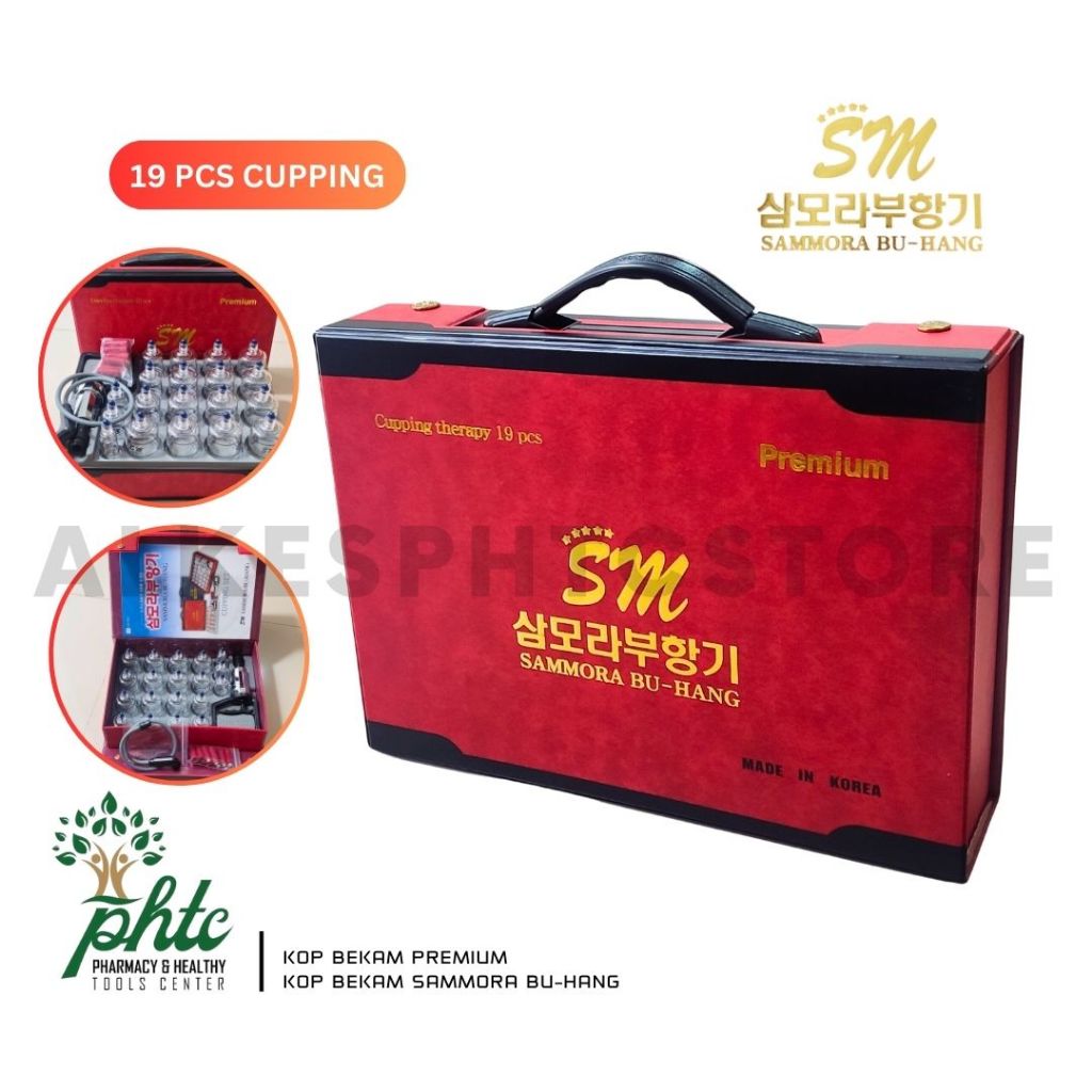 SAMMORA Alat Bekam 19 Kop l Samora Vacuum Cupping 19 Set l Kop Bekam Sammora