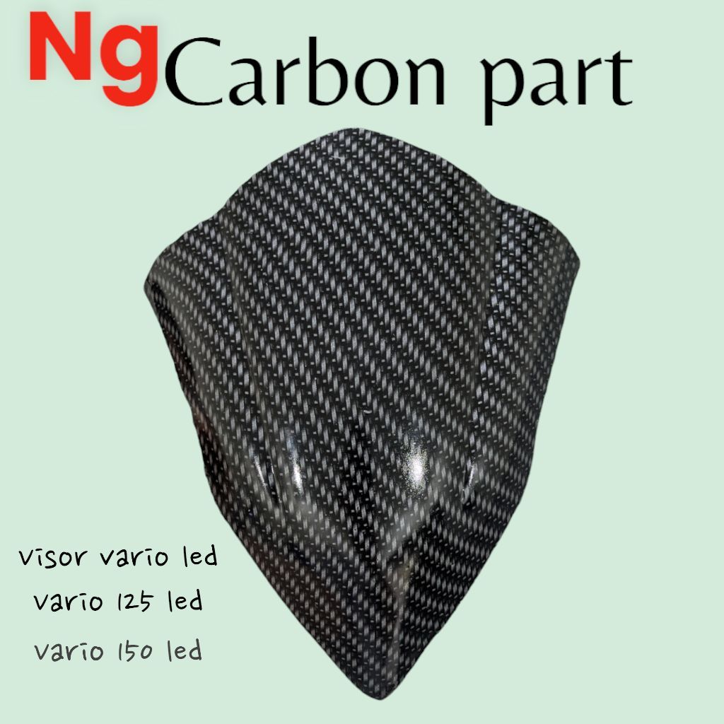 Visor Vario 125 Vario 150 LED 2015-2017 Carbon