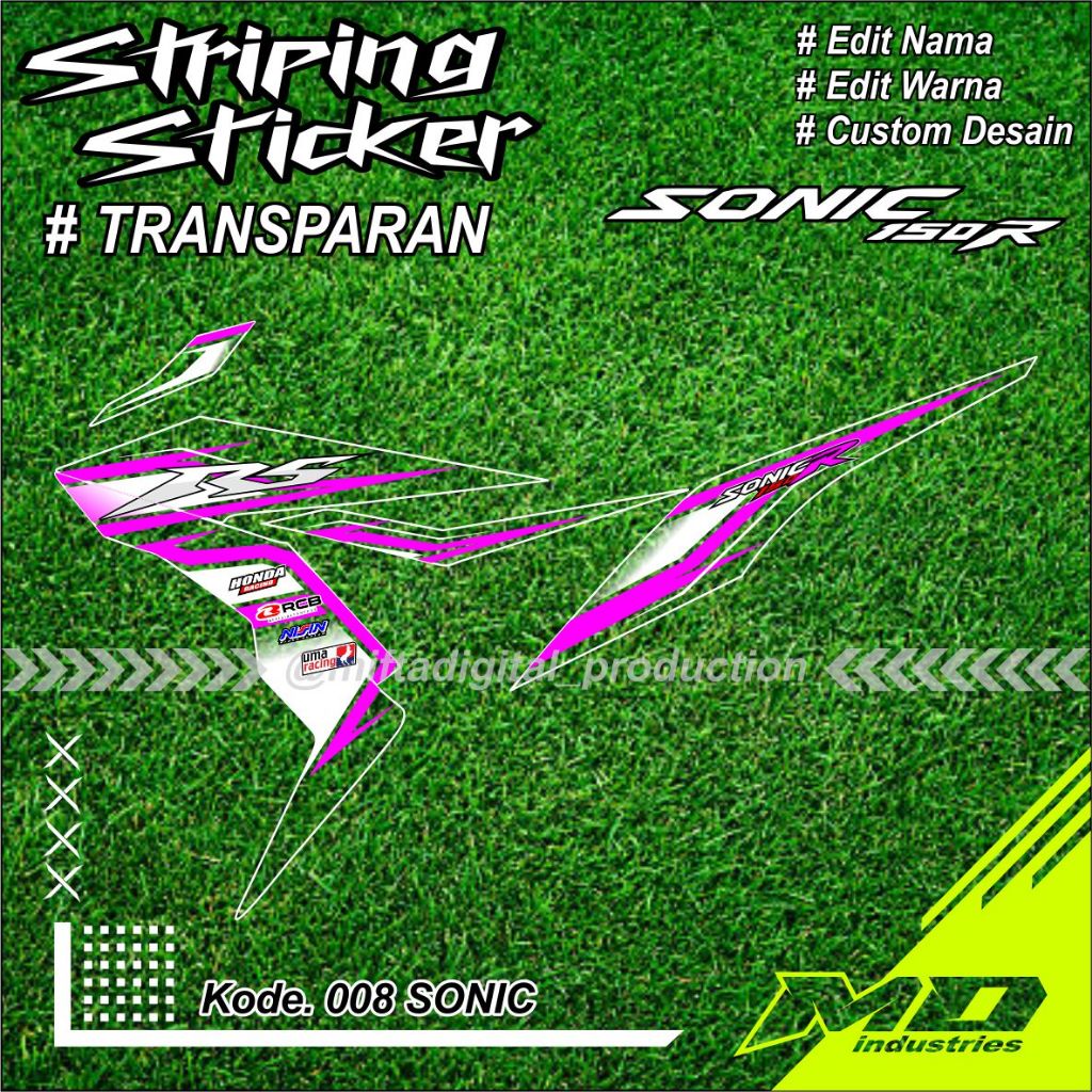 STRIPING HONDA SONIC 150R - Striping Sticker Sonic 150R - Striping  Sonic 150R Transparan