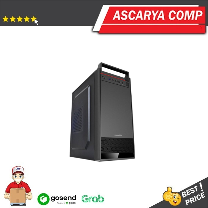 VenomRX Casing PC Inarius M-ATX with PSU Powercore 300W