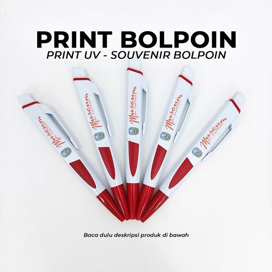 

Custom Logo Nama Pulpen Gepeng - Souvenir Acara Kantor Seminar Premium