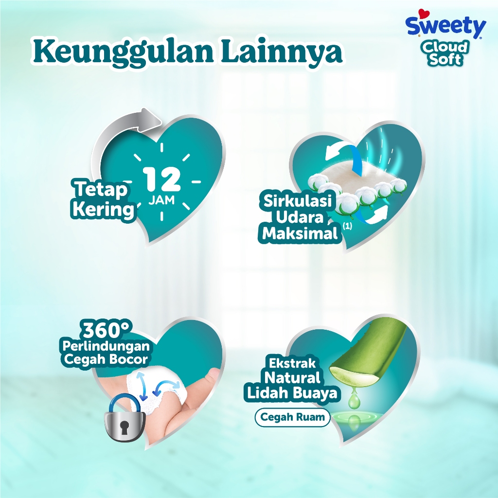 Floweryid Sweety Silver Pants Xxl32 - Sweety Popok Celana Silver Xxl 32