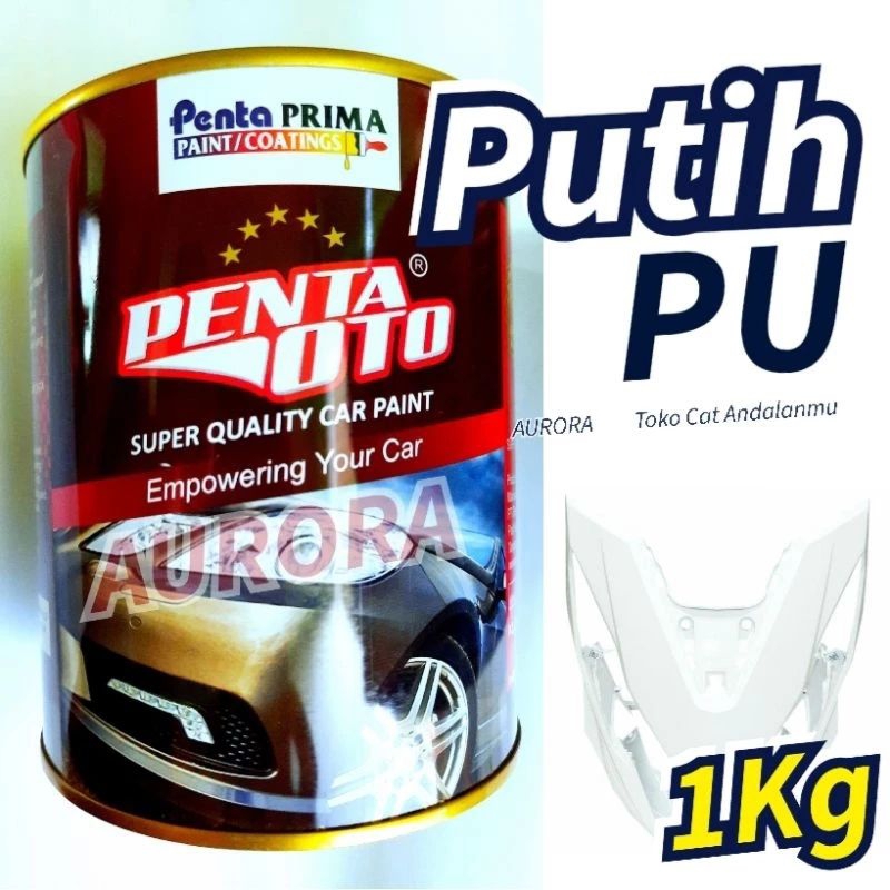 Cat Putih PU Penta Oto Super White Putih Bersih Polos Solid Kualitas Super Premium | sepeda motor mo