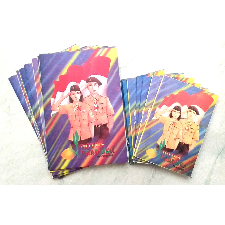 

(1 pcs) Notes pramuka ukuran besar dan kecil, notes pramuka