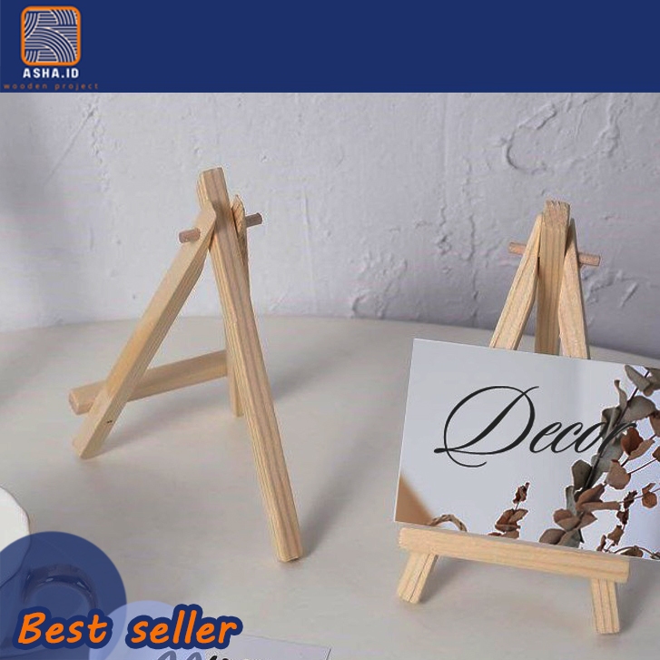 

Stand Easel / Stand meja Kayu Jati belanda Penyangga foto Mini ukuran