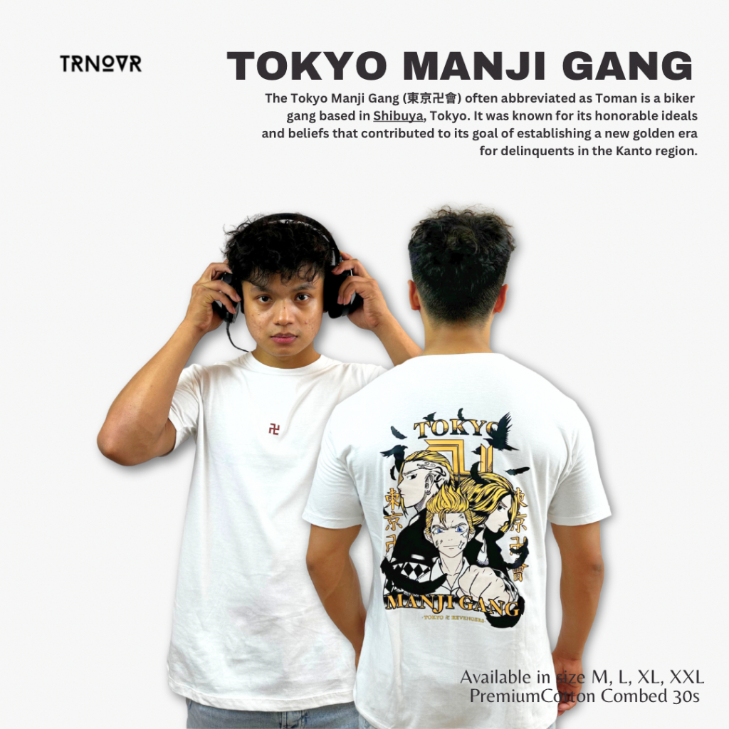 TRNOVR Kaos Anime | Tokyo Revenger | Tokyo Manji Gang