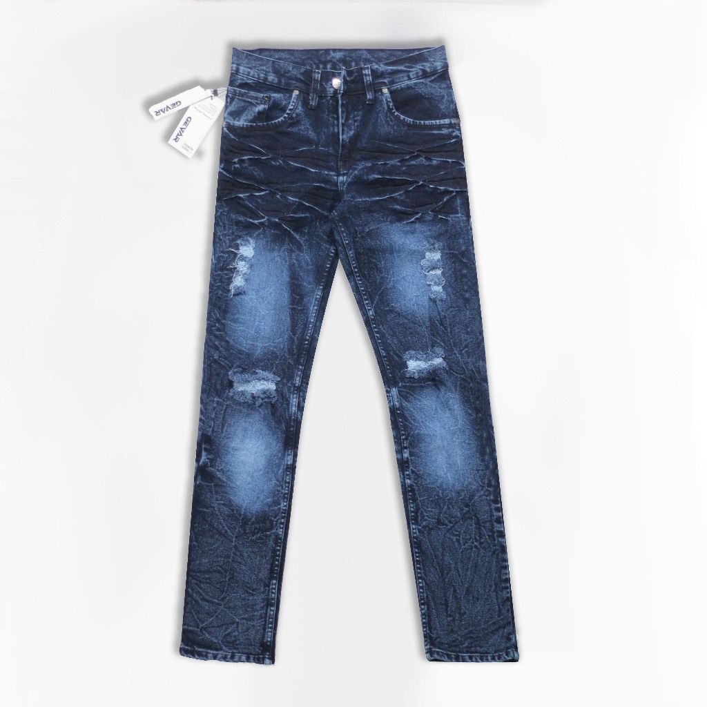 GEVAR Celana Jeans Slimfit Ringkle Premium