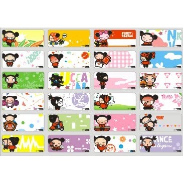 

Stiker Label Nama Anti Air - Waterproof Sticker Name Label - Pucca