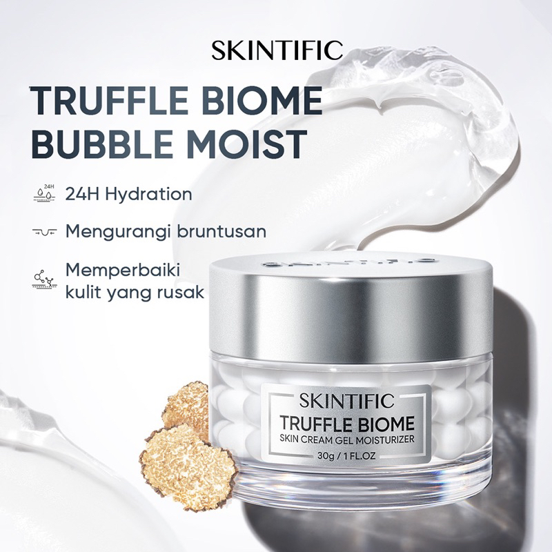 SKINTIFIC Truffle Biome Moisturizer Gel  Pelembab Wajah Skin Cream 30g Day Cream Night Cream Moistur