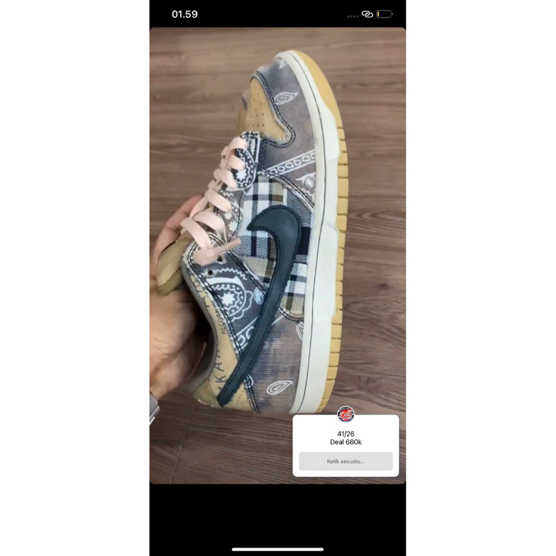 sb dunk travis scott 41 second