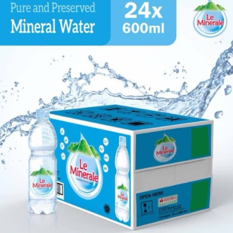 

Le Minerale 600ml Karton / Le Minerale 600ml 1 Dus