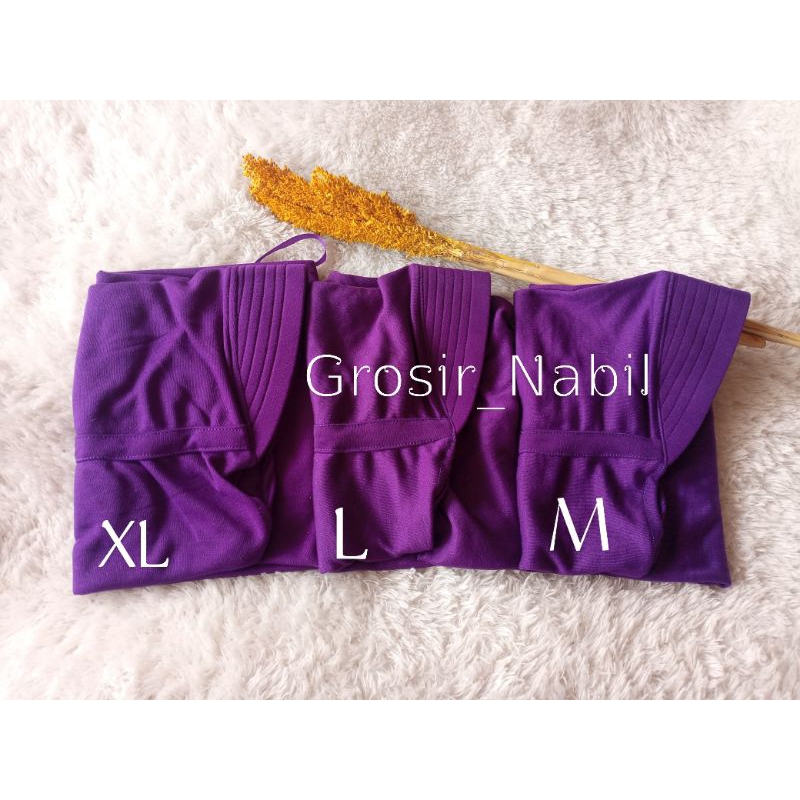 Jilbab Sekolah Innova Anak Ungu Tua Serut Tertutup TK SD SMP SMA