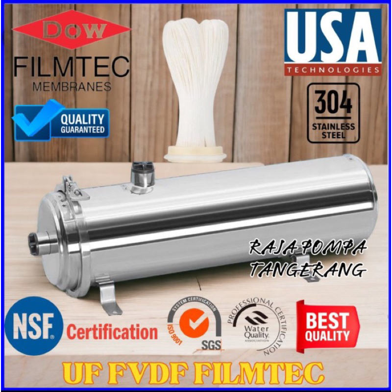 Ultrafiltrasi PVDF Water Pre Filter 2000 LPH Ultrafiltrasi PVDF 2000L