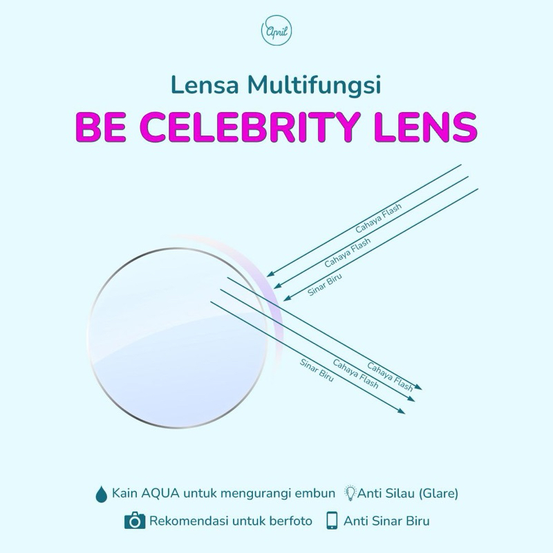 LENSA BCL GLOWING AQUA UNTUK MINUS DAN CYL