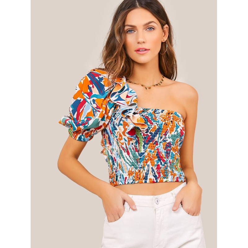 Shein One Shoulder Top