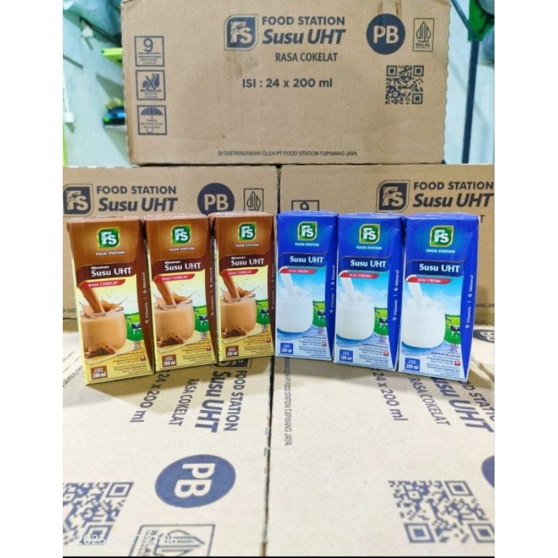 

SUSU UHT FOOD STATION 1 dus isi 24 pcs