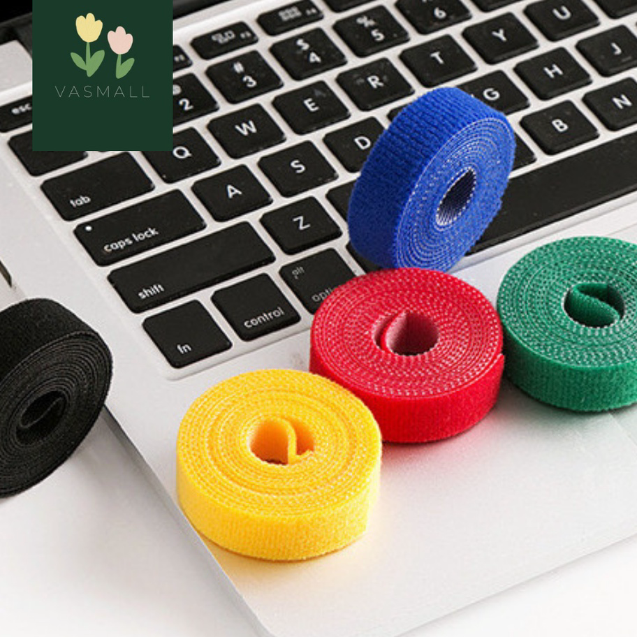 Diskon VASMALL - VELCRO CABLE STRAP | PENGIKAT PEREKAT KABEL | ORGANIZER KABEL USB | VELCRO STRAP CA