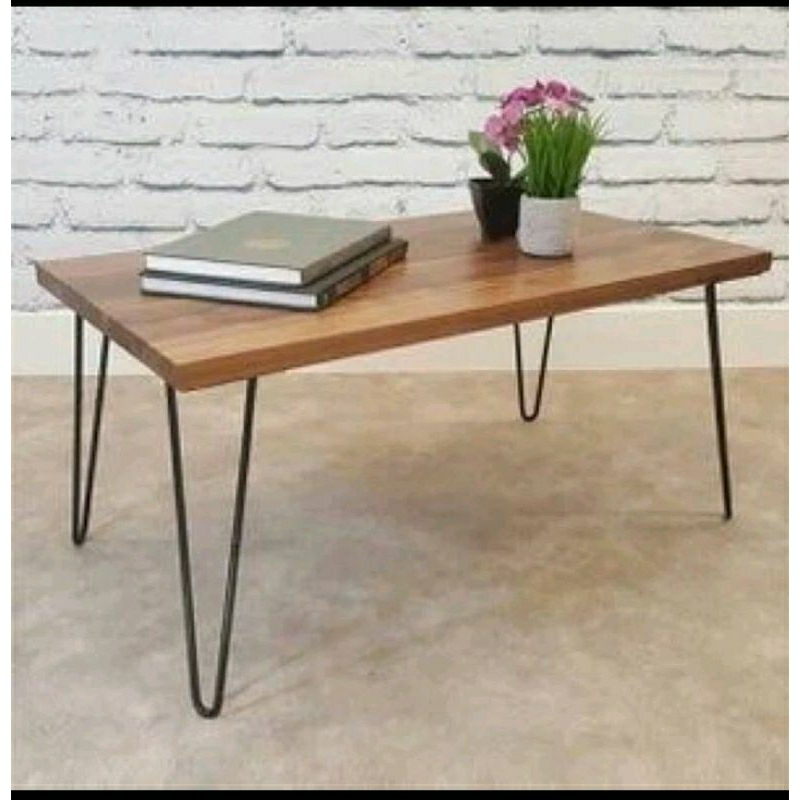 Meja Lesehan Hairpin Meja Belajar Kerja Laptop Komputer Meja Makan Kantor Minimalis Modern 120 x 60