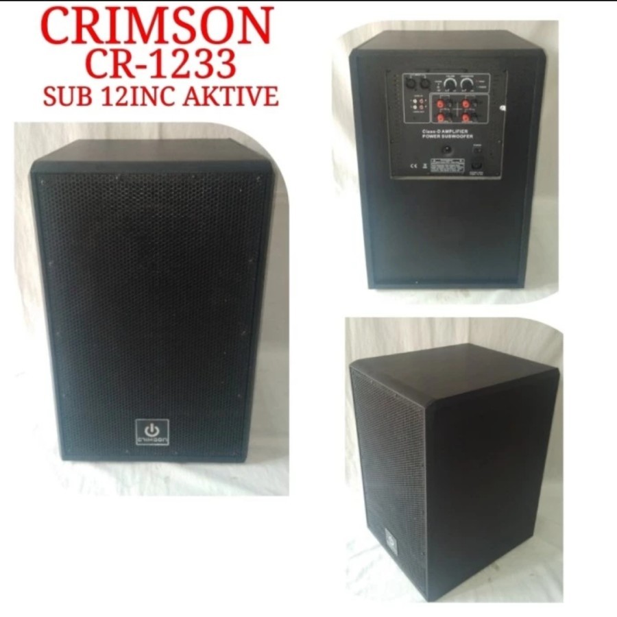 SUBWOOFER AKTIF CRIMSON CR 1233 SUB CRIMSON Cr 1233 CRIMSON CR1233