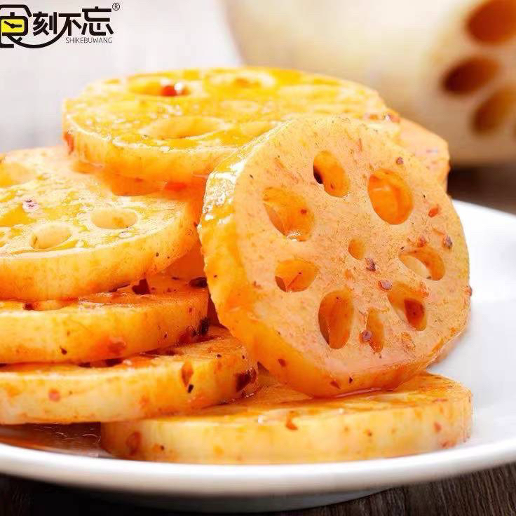 

Murah Banget (Halal) Lotus Spicy Snack Import / Cemilan Lotus Siap Saji 时刻不忘 香辣藕丁