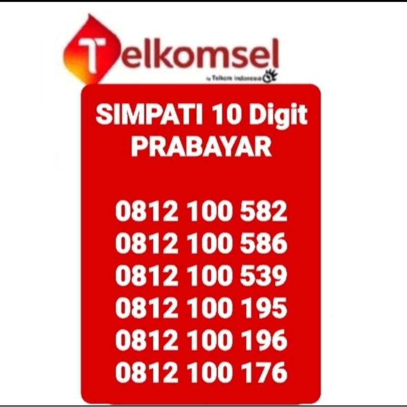 Nomor cantik simpati 10 digit prabayar