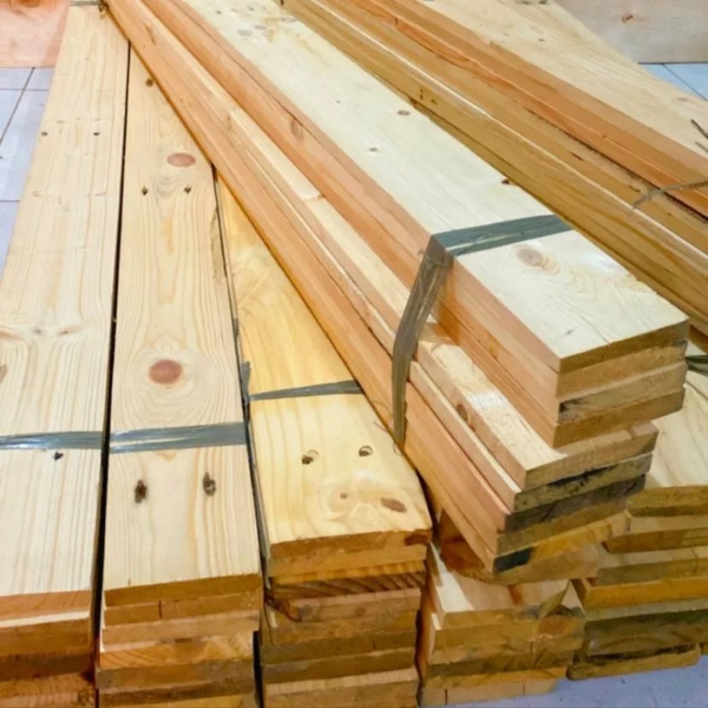 Papan Kayu Jati Belanda Bekas Palet Super 100x10x2 Cm