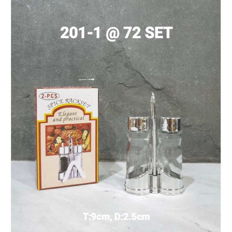 Tempat Bumbu Dapur - Tempat Garam Merica Kaca - Wadah bumbu dapur