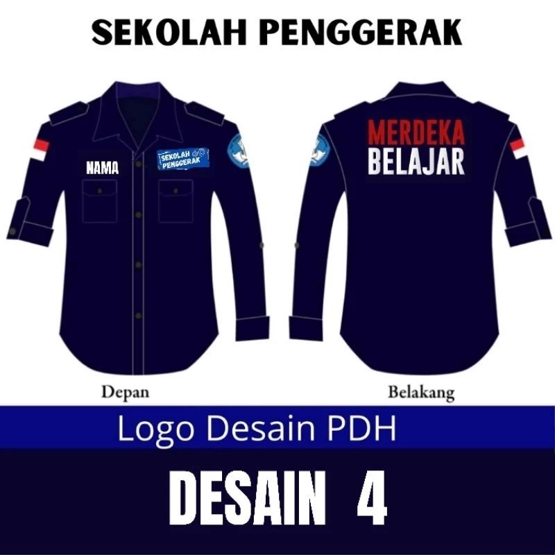 seragam Kemeja PDH Sekolah Penggerak kemeja sekolah penggerak pdh sekolah Penggerak pdl Sekolah Peng